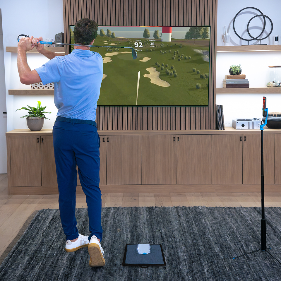 【スターターセット】Golf Daddyシミュレーター | ボール不要のインドアゴルフシミュレーター+交換用パッド