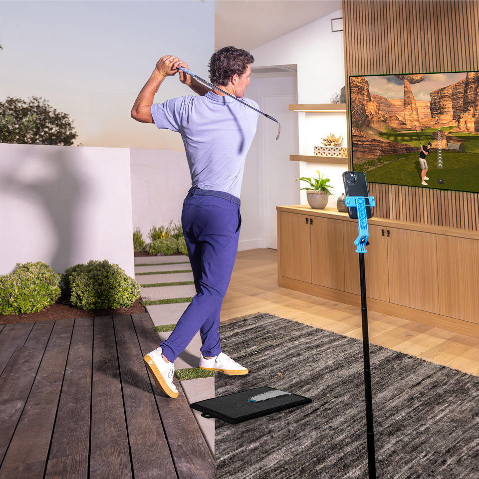 【スターターセット】Golf Daddyシミュレーター | ボール不要のインドアゴルフシミュレーター+交換用パッド